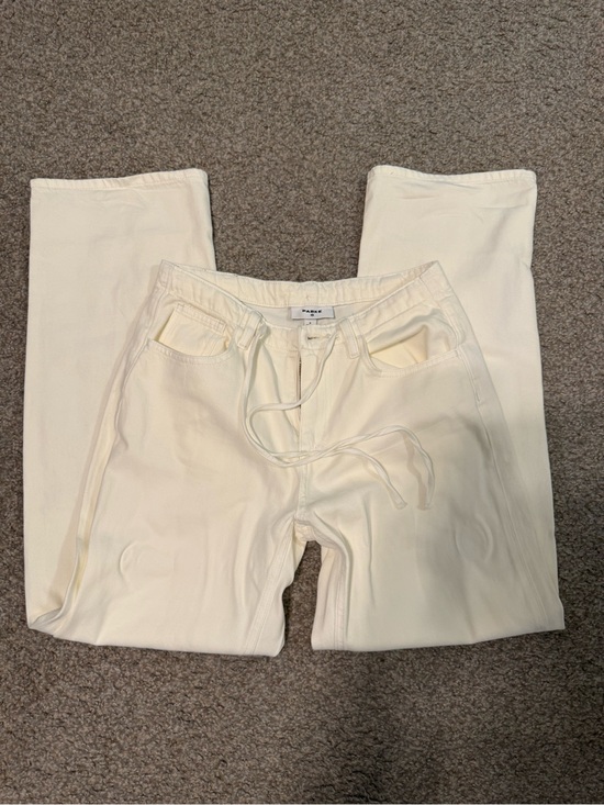 Parke Denim - Parke Cream Drawstring Waist Pants
